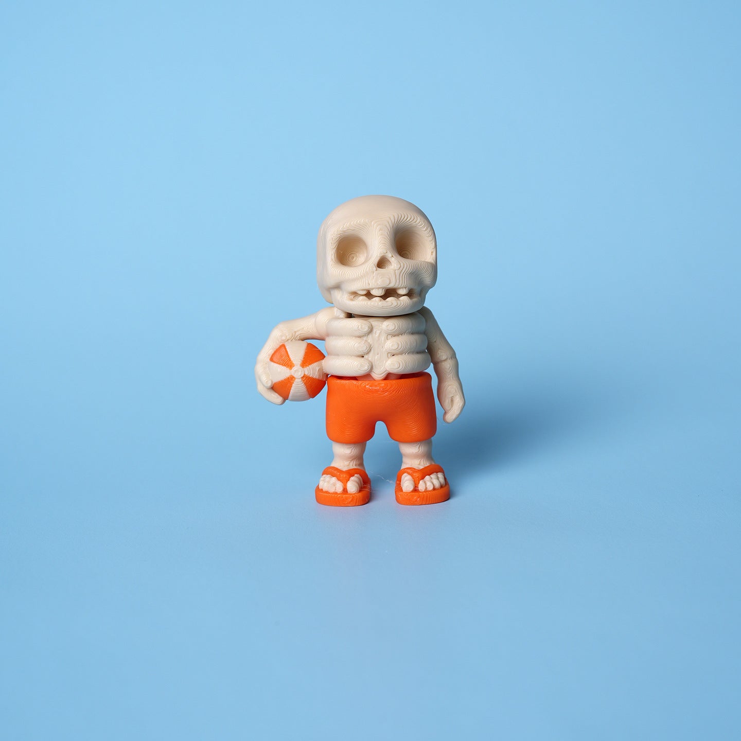 Wholesale 5pcs/pack 3D printed skull figurine office toy small ornaments popular fun creative ugly cute skull skeleton model